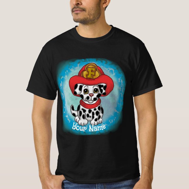 Camiseta Uma t-shirt do Bombeiro Cachorro (Frente)