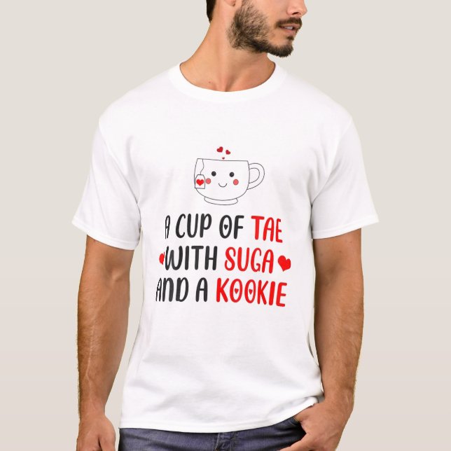 Camiseta Uma Tae Com Suga E Um Kookie - Drama Coreano (Frente)