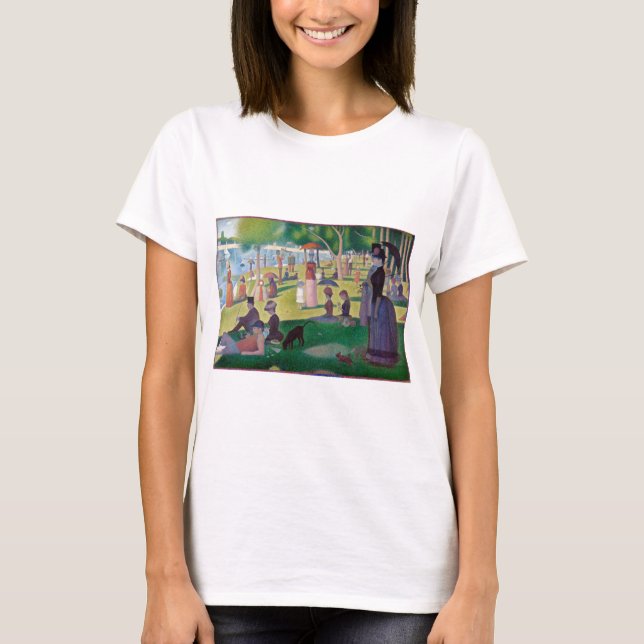 Camiseta Uma tarde de domingo em La Grande Jatte, Seurat (Frente)