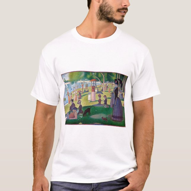 Camiseta Uma tarde de domingo em La Grande Jatte, Seurat (Frente)