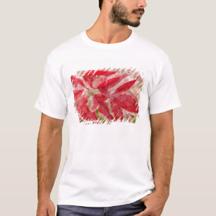 Camiseta Uma tempestade de gelo de inverno cobrindo as folh