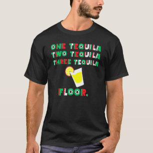 Camiseta Uma Tequila Duas Tequila Três Tequila Chão Chão