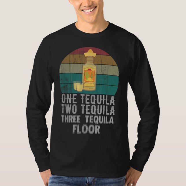 Camiseta Uma Tequila Duas Tequila Três Tequila Engraçada (Frente)