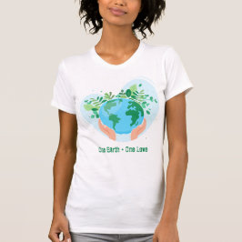 Camiseta Uma Terra Um Amor. Salve o planeta