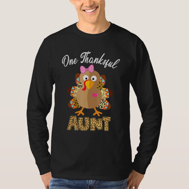 Camiseta Uma tia agradecida, a família Leopart, na Turquia (Frente)