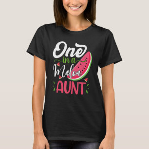 Camiseta Uma Tia Melancia Festa de Aniversário da Família M