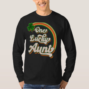 Camiseta Uma Tia Sortuda Irlandesa De Dia de São Patrício C