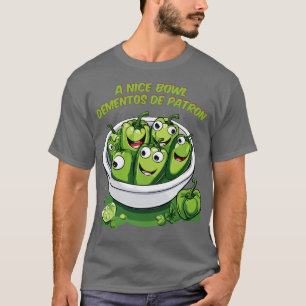 Camiseta uma tigela de recordações de pimenta verde