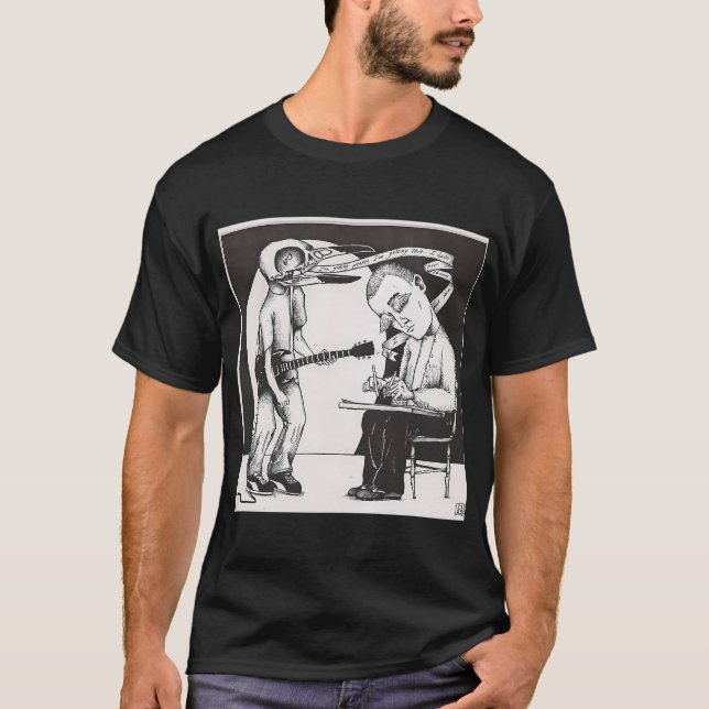 Camiseta Uma troca de arte postal com Jason Molina (Frente)