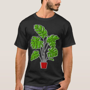 Camiseta Uma Usina De Jardinagem De Presente De Monstera Va