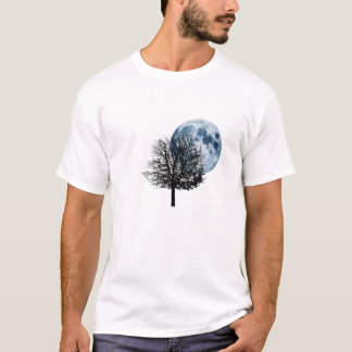 Camiseta Uma vez em uma lua azul - natureza da árvore da