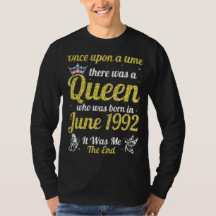 Camiseta Uma Vez Houve Um Nascer De Rainha Em Junho