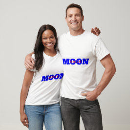 Camiseta Uma vez na Design de Lua Azul