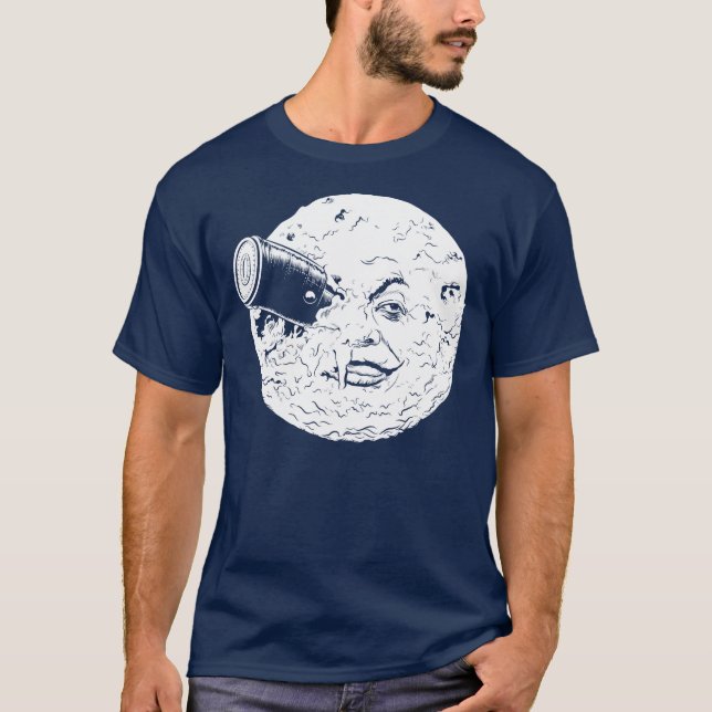 Camiseta Uma viagem à lua (Frente)