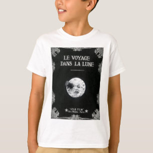 Camiseta Uma viagem ao cinema francês retrô da lua