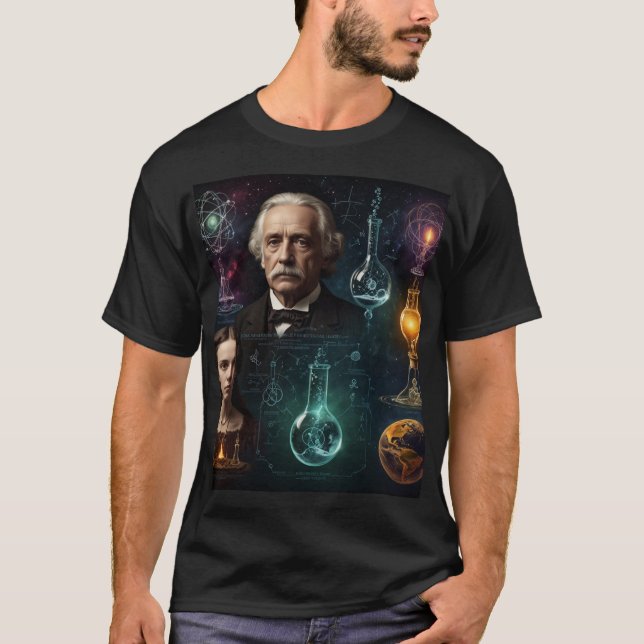 Camiseta Uma Viagem Através Da Descoberta Científica (Frente)