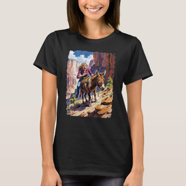Camiseta Uma viagem pelo Bright Angel Trail (Frente)