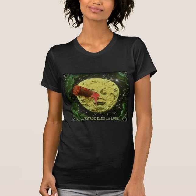 Camiseta "Uma viagem t-shirt à lua" (Frente)
