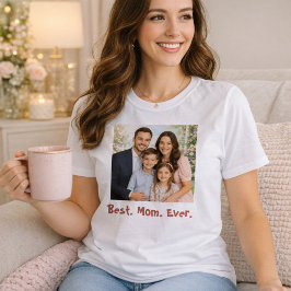 Camiseta Uma Vida de Amor Melhor Mãe de Todos os Tempos Fot