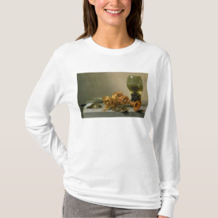 Camiseta Uma vida imóvel com um Roemer e um copo da porca