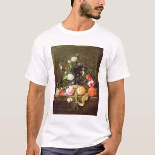 Camiseta Uma vida imóvel em uma ameia de pedra