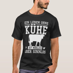 Camiseta Uma Vida Sem Vacas É Possível Mas Sem Sentido Fa