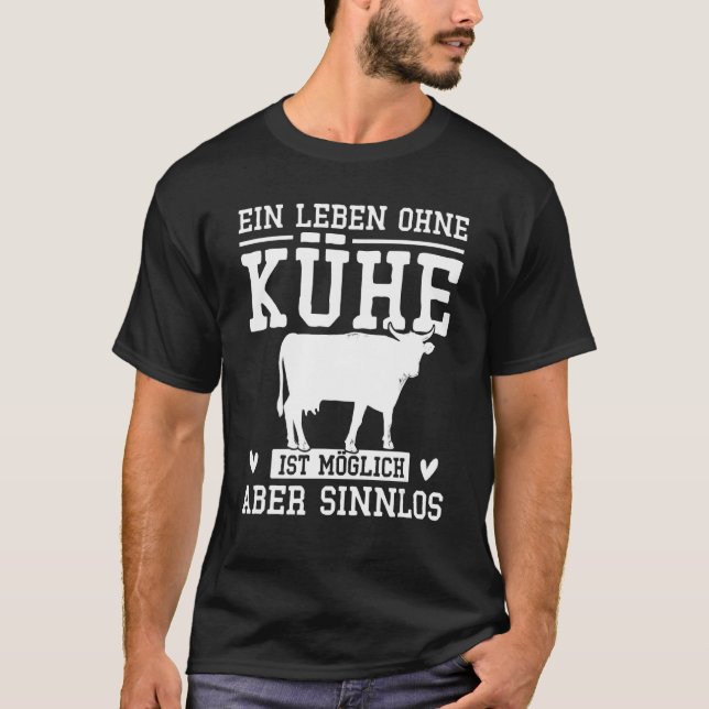 Camiseta Uma Vida Sem Vacas É Possível Mas Sem Sentido Fa (Frente)