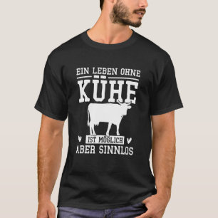 Camiseta Uma Vida Sem Vacas é Possível Mas Sem Sentido Fa