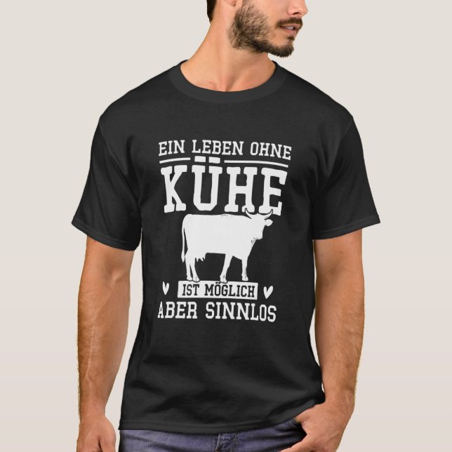 Camiseta Uma Vida Sem Vacas é Possível Mas Sem Sentido Fa (Frente)