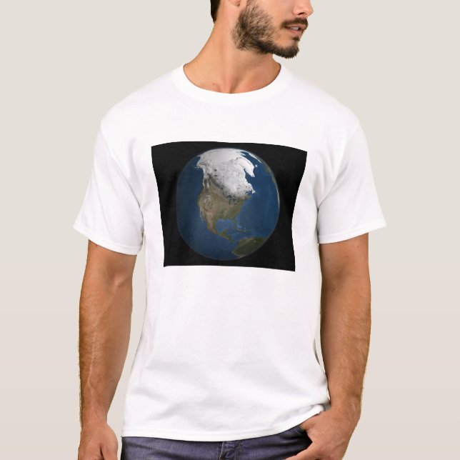 Camiseta Uma visão global sobre a América do Norte (Frente)
