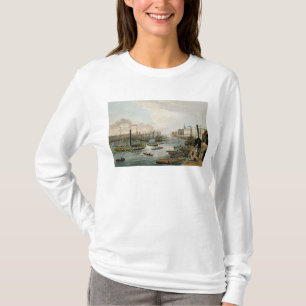 Camiseta Uma vista da ponte de Londres e da casa feita sob
