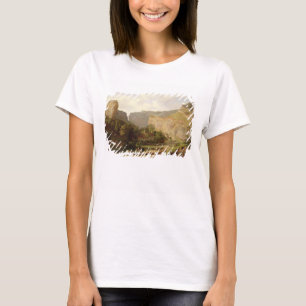 Camiseta Uma vista do desfiladeiro do queijo Cheddar (óleo