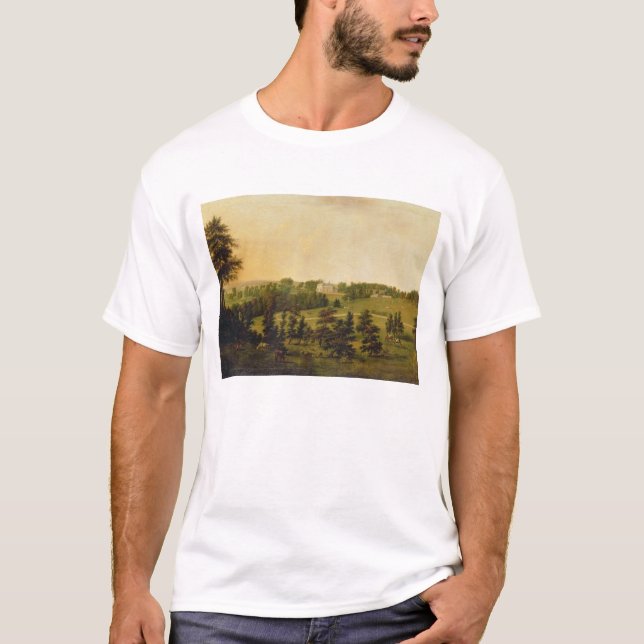 Camiseta Uma vista do parque de Tapeley, Instow, Devon (Frente)