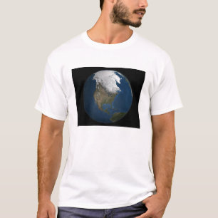 Camiseta Uma vista global sobre America do Norte