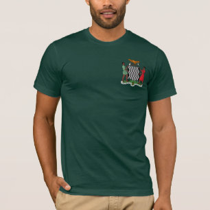 Camiseta "Uma Zâmbia Hoodie da brasão da Zâmbia de uma