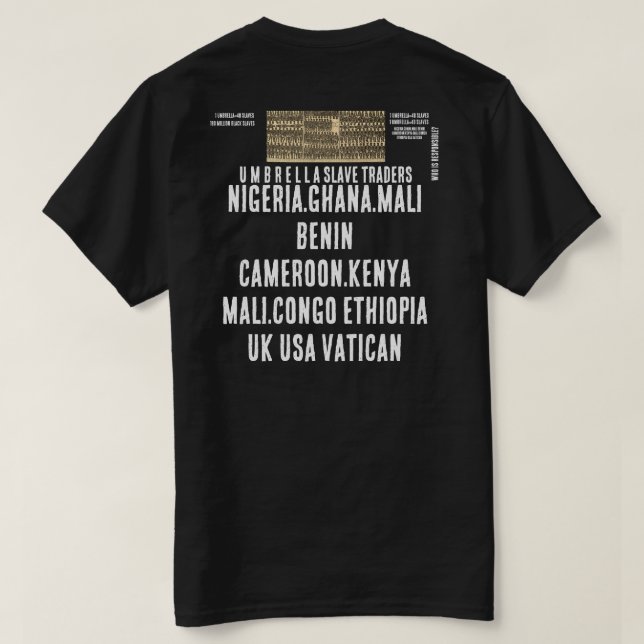 Camiseta UMBRELLA SLAVE TRADERS (Verso do Design)