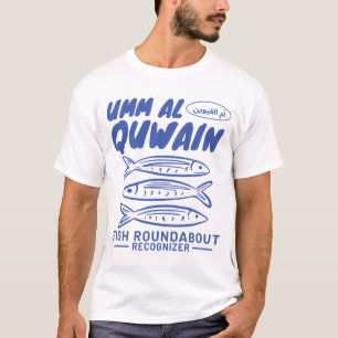 Camiseta Umm Al Quwain: Reconhecedor do roundabout do peixe