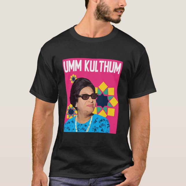 Camiseta Umm Kulthum Pop Art Fit Scoop (Frente)