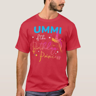 Camiseta Ummi of the Birthday Princess Bday Unicorn Rainbow
