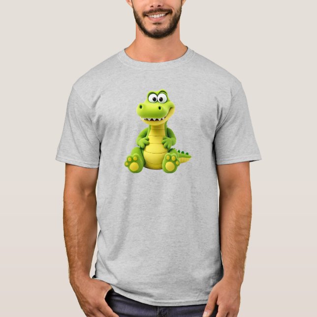 Camiseta Un crocodile trop drôle. (Frente)
