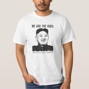 Camiseta Un de Kim Jong - nós somos o 100%