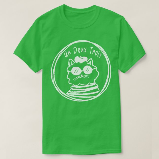 Camiseta Un Deux Trois Cat (Frente do Design)