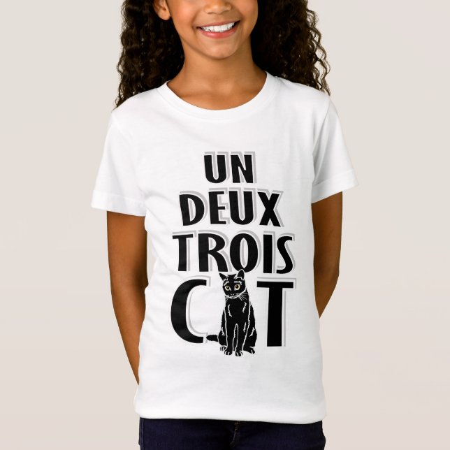 Camiseta Un Deux Trois Cat French Cats (Frente)