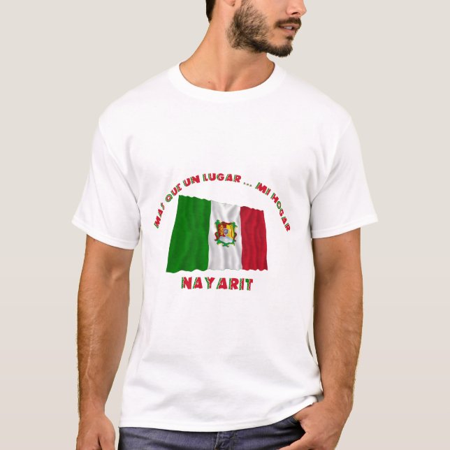 Camiseta Un Lugar… MI Hogar de Nayarit - de Más Que (Frente)