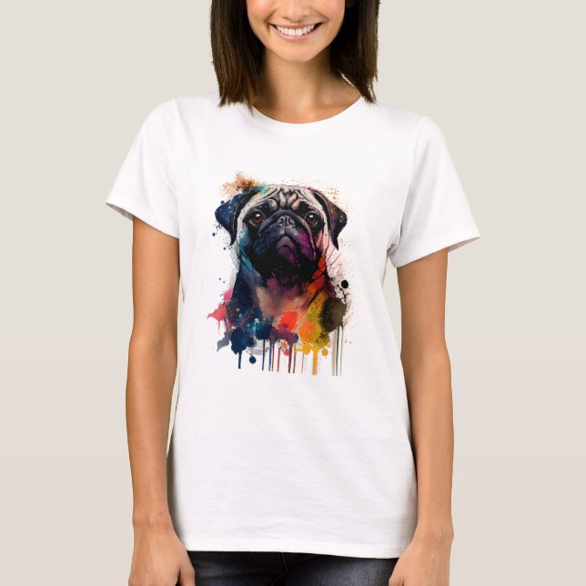 Camiseta Un pug en tu vida (Frente)