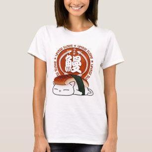 Camiseta Unagi Eel Sushi Cat
