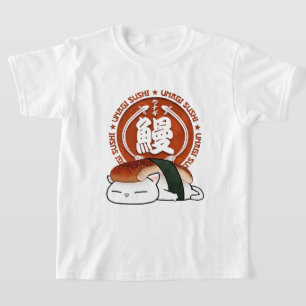 Camiseta Unagi Eel Sushi Cat