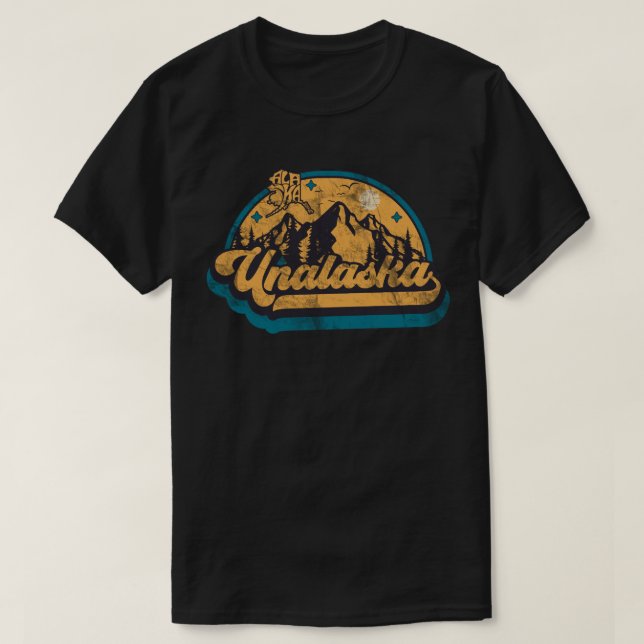 Camiseta Unalaska, Alasca (Frente do Design)