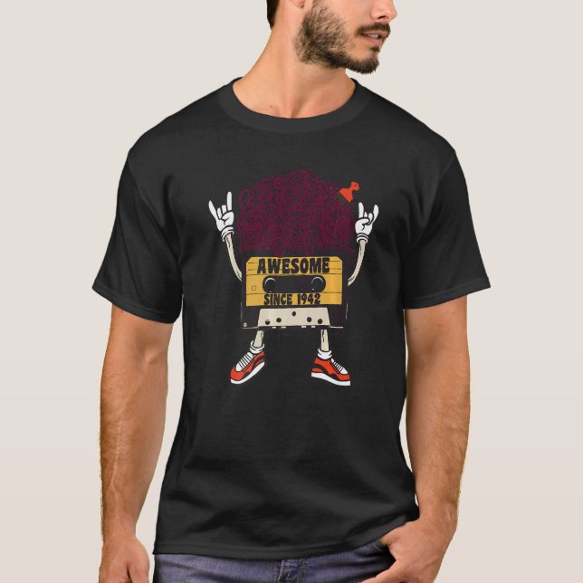 Camiseta Unapologetically black awesome since 1942 african  (Frente)