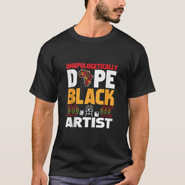 Camiseta Unapologetically Dope Black Artist Afrocentric Ame (Frente)